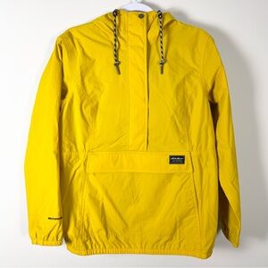 Eddie Bauer Womens Charly Anorak Pullover Jacket Marigold Yellow Sunburst Yellow
